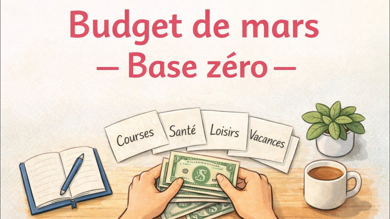 Budget de mars en base zéro : mes enveloppes, mes priorités, tranquillement (épisode 2)