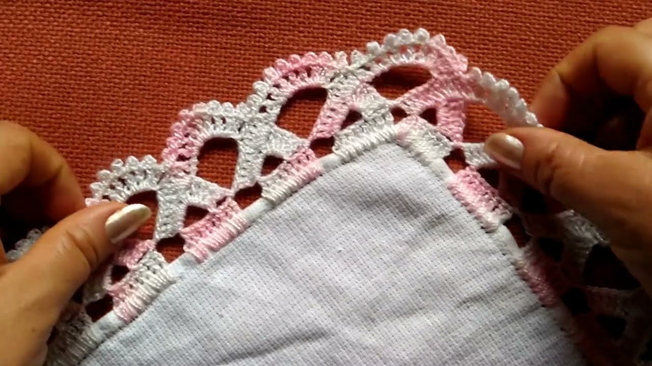 Realiza esta puntilla num 647 para servilletas, muy fácil de tejer#crochet #puntillas #servilletas