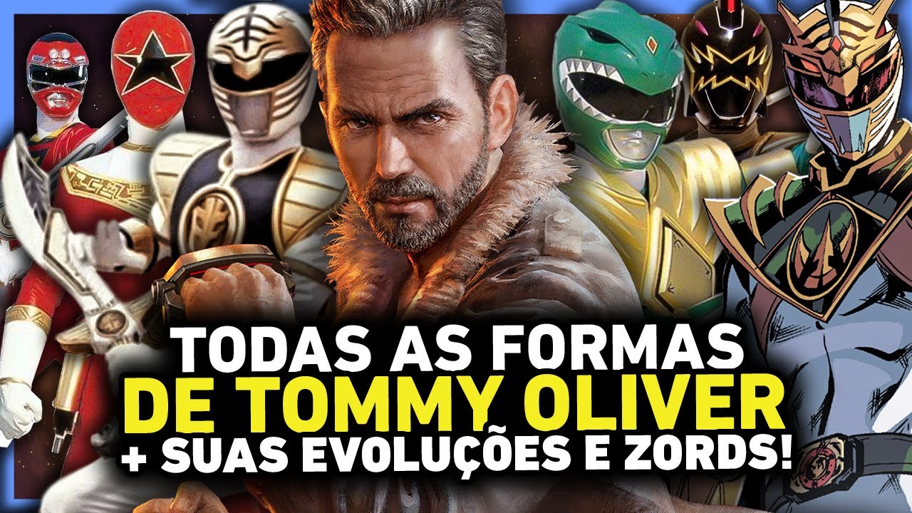 TODAS AS FORMAS DE TOMMY OLIVER + SUAS EVOLUÇÕES E ZORDS EM POWER RANGERS
