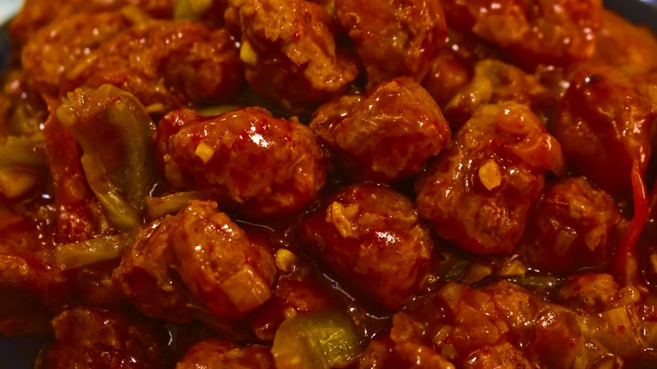 CHILLI SOYA BEAN RECIPE WITHOUT ONION GARLIC|CHILLI SOYA CHUNKS|NO ONION GARLIC CHINESE RECIPE