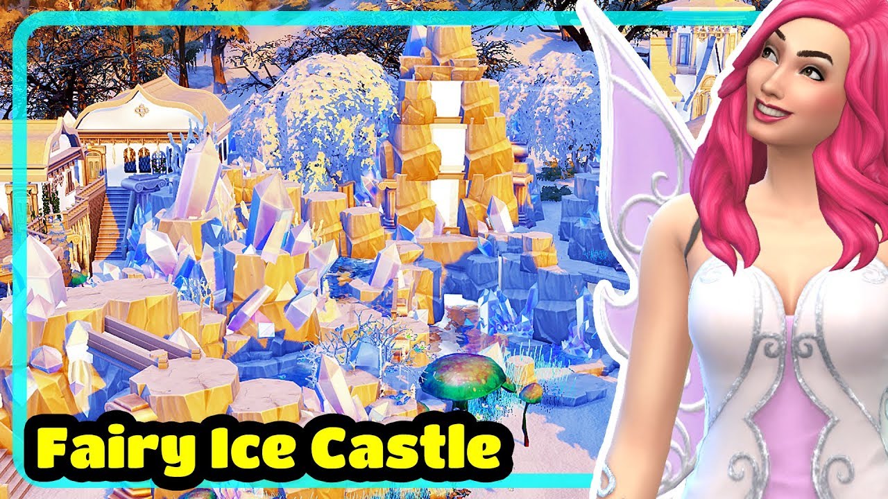 Быстрое строительство ледяного замка Снежной Феи в The Sims 4 (совместная работа с SIMPROVED).
