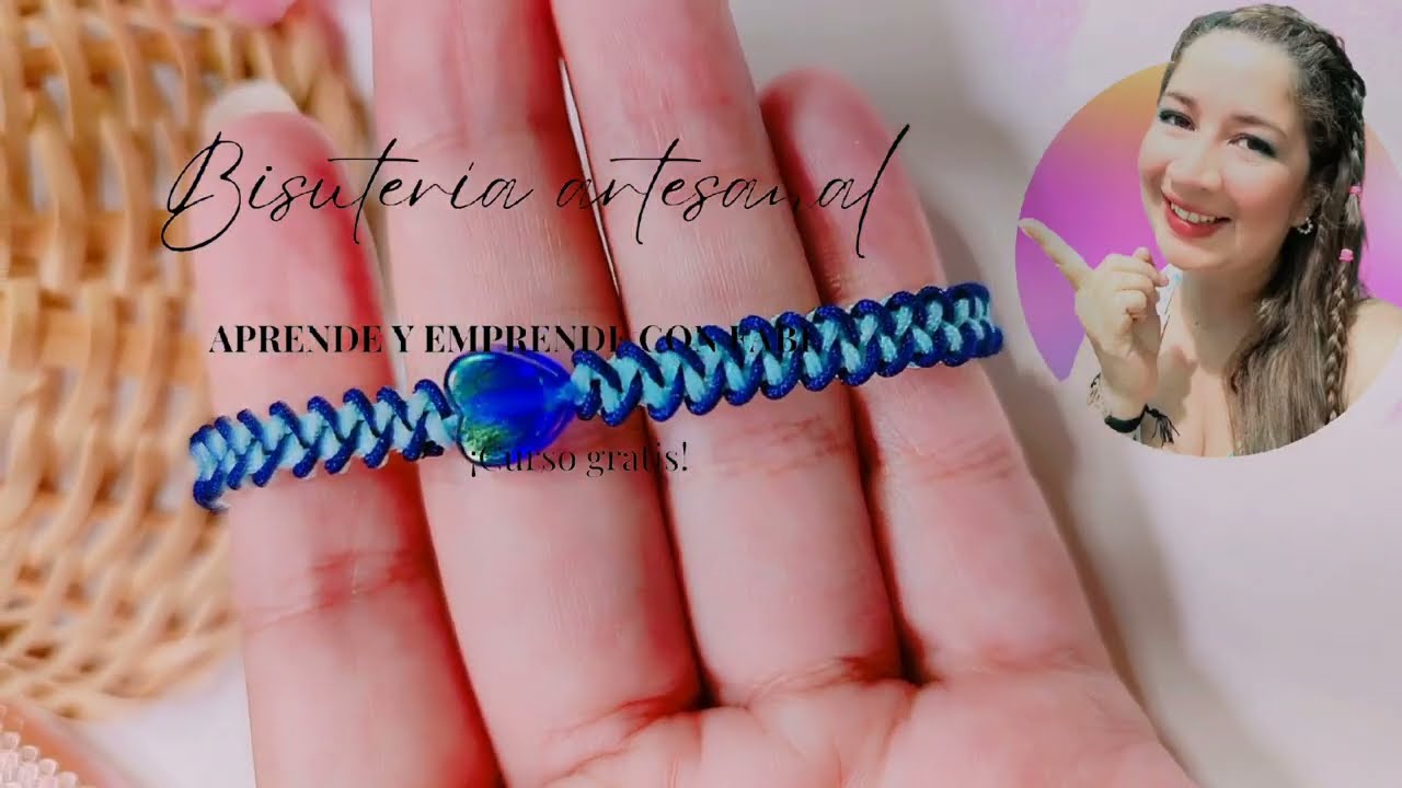 Pulsera de nudo garra con corazón Curso gratis DIY