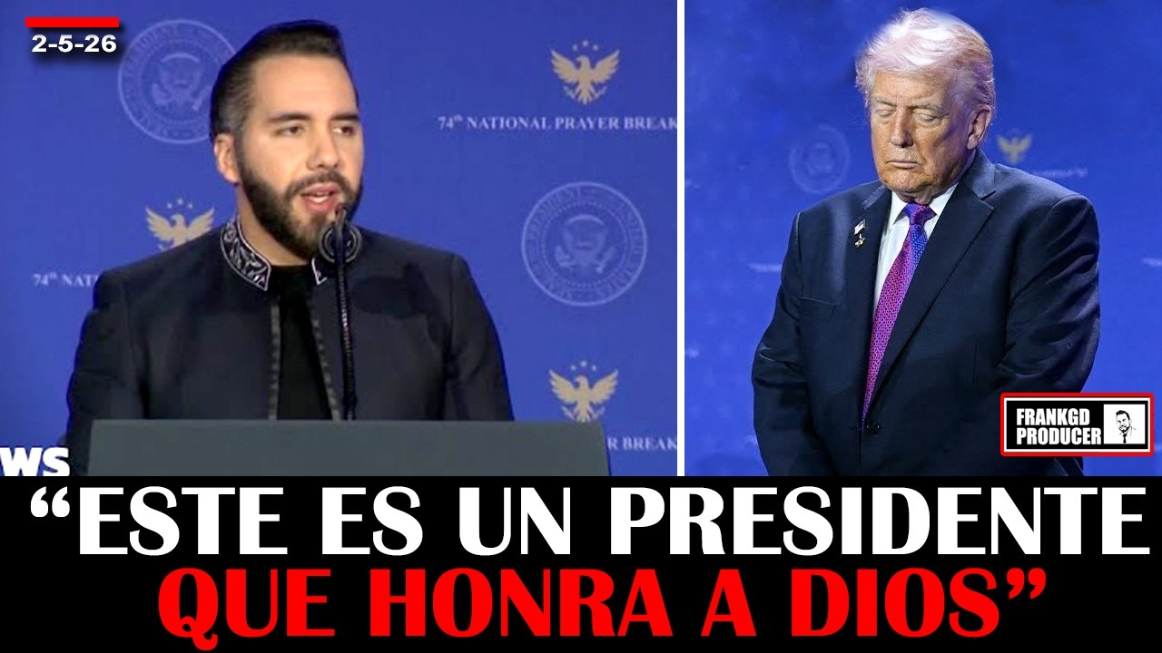 🔥¡Histórico! Trump Presente Mientras Bukele Habla de Dios y la Guerra Espiritual