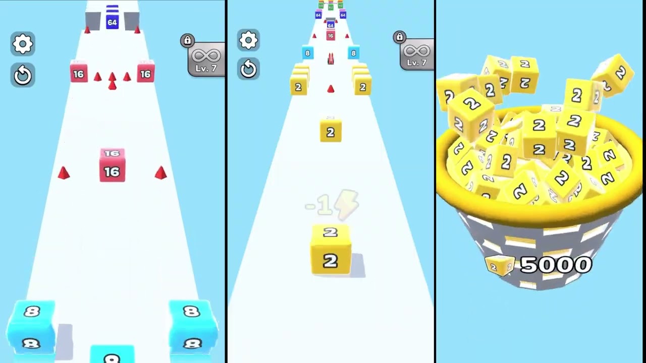 Jelly run 2048 Gameplay | Video game | iOS Gameplay Video 