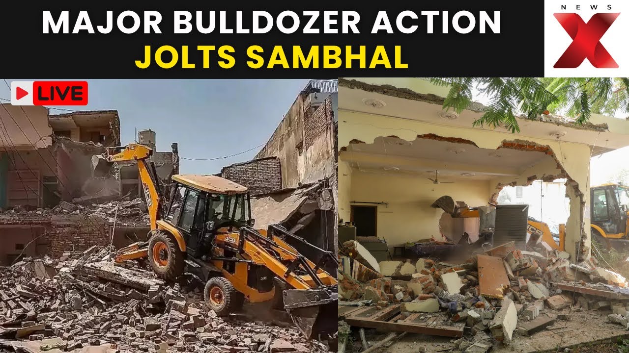 Sambhal Bulldozer Action LIVE: Bhagirathi Teerth Area Freed From Encroachment | NewsX