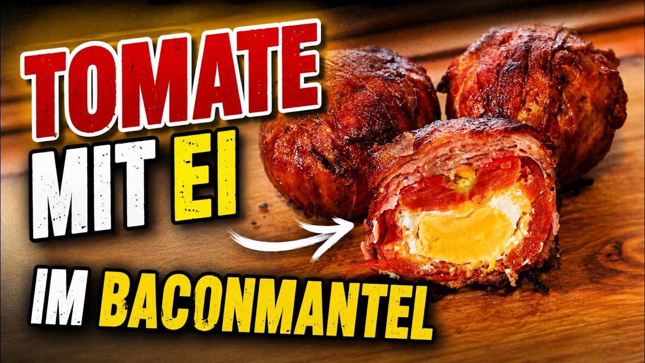 Tomate | gefüllt mit Ei im Baconmantel | 002 Fläming BBQ