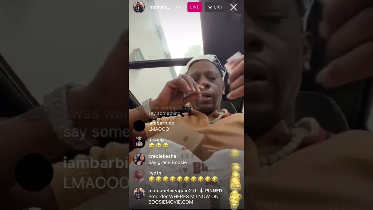 Boosie mad at Burger King ig live