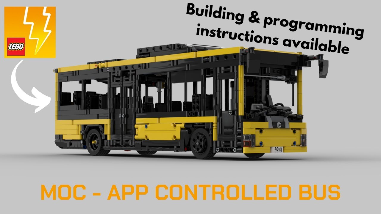 App/Remote controlled LEGO Technic Bus MOC | +instructions