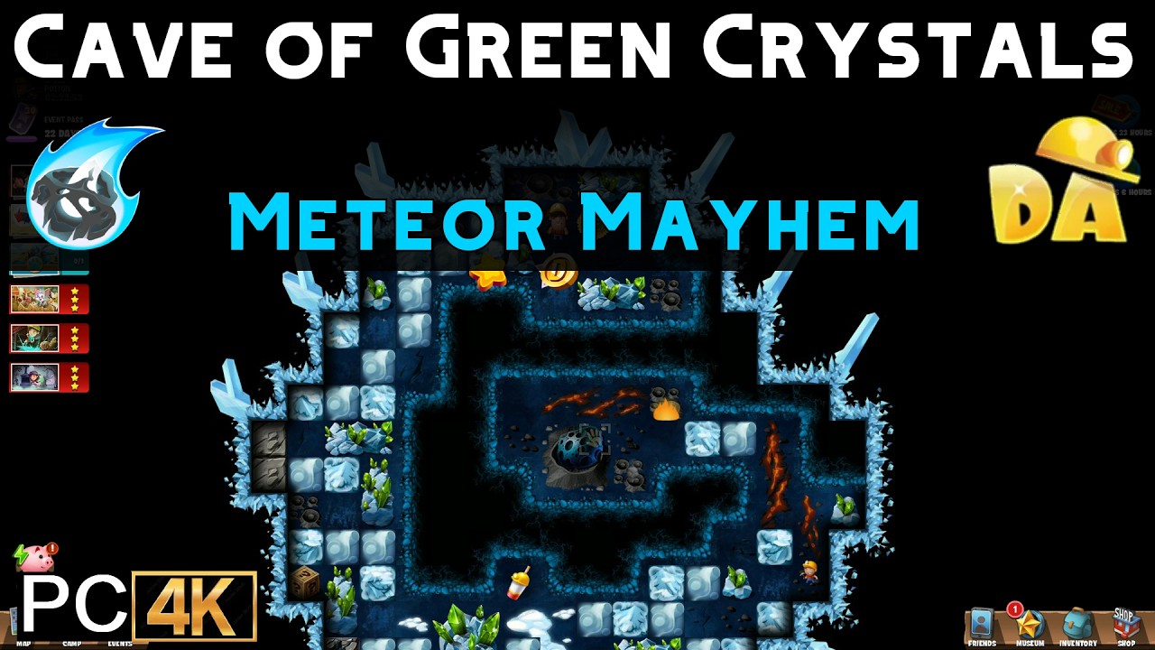 Cave of Green Crystals | Meteor Mayhem #8 (PC) | Diggy's Adventure