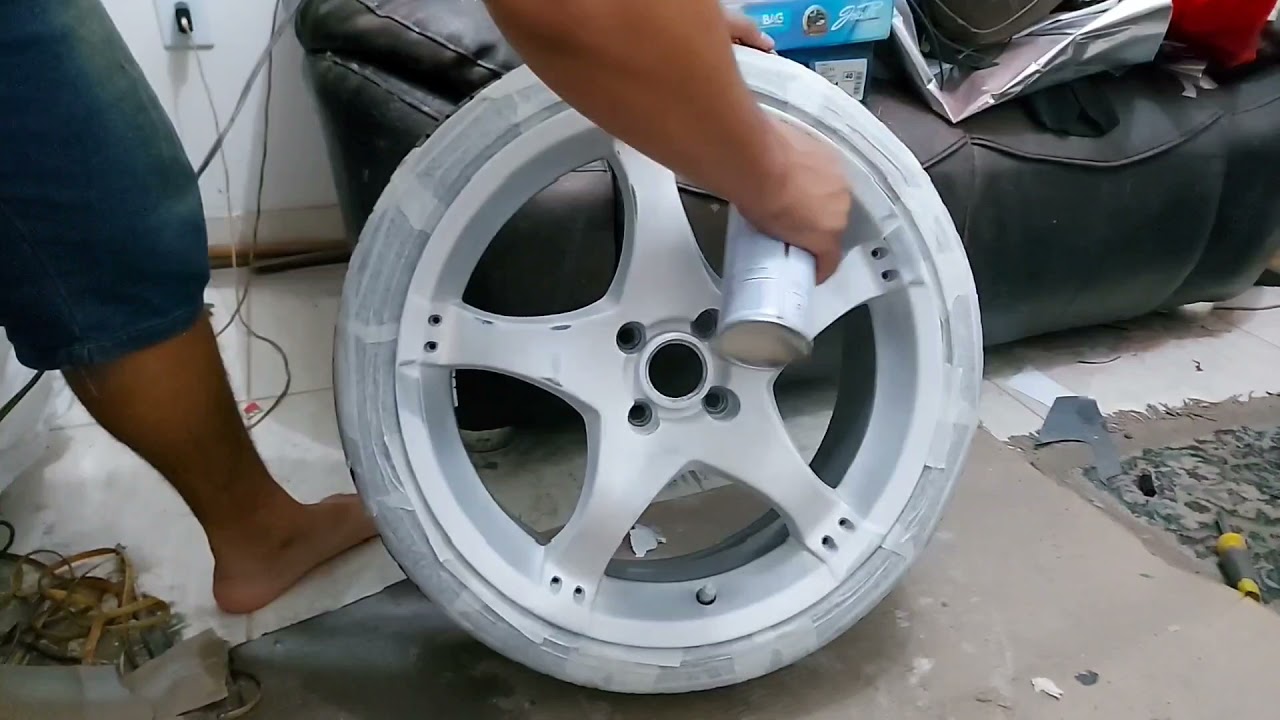 🤔🤔COMO CROMAR RODAS EM CASA 🤨🤨COM TINTA SPRAY 🤑🤑