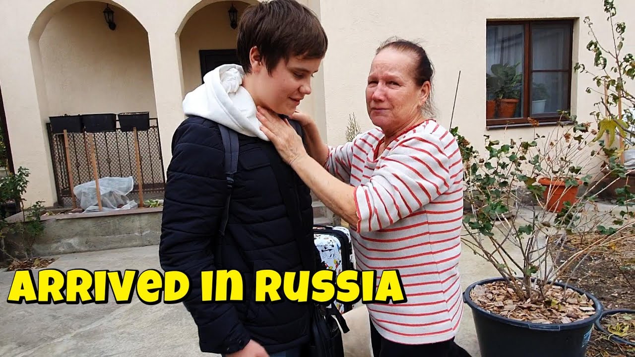 Going to Russia  | Lots of tears | Meeting with grandma and Polina