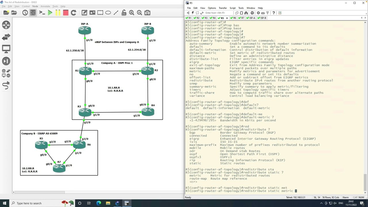 Cisco Networking: Redistribution within EIGRP