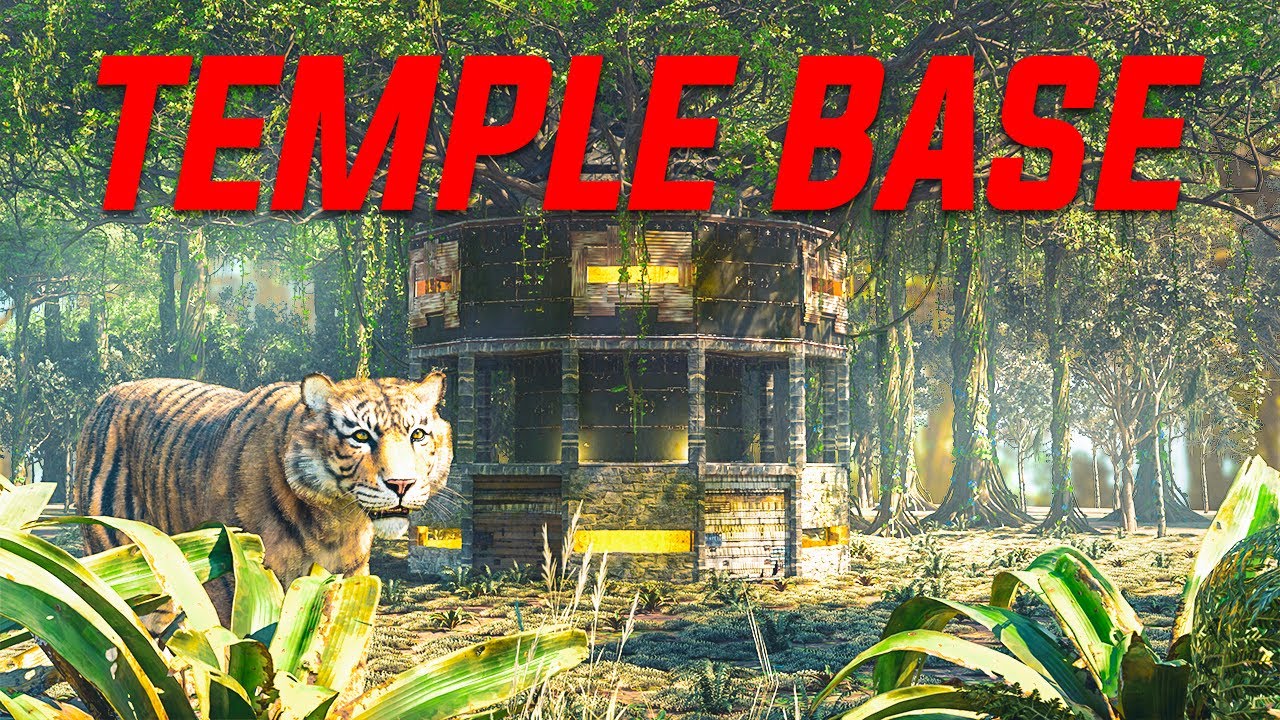 J'AI CONSTRUIS UN TEMPLE INVISIBLE AU MILIEU DE LA JUNGLE EN SOLO ! Rust