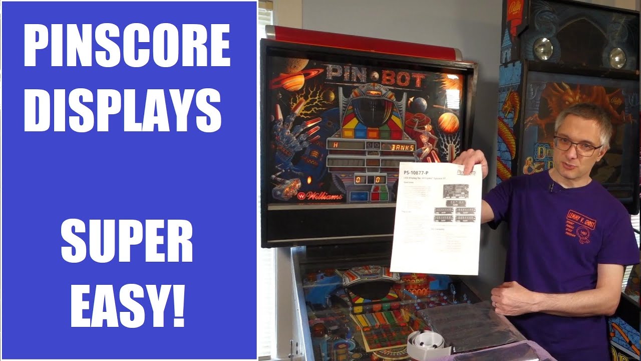 Pinscore display install on a Pinbot