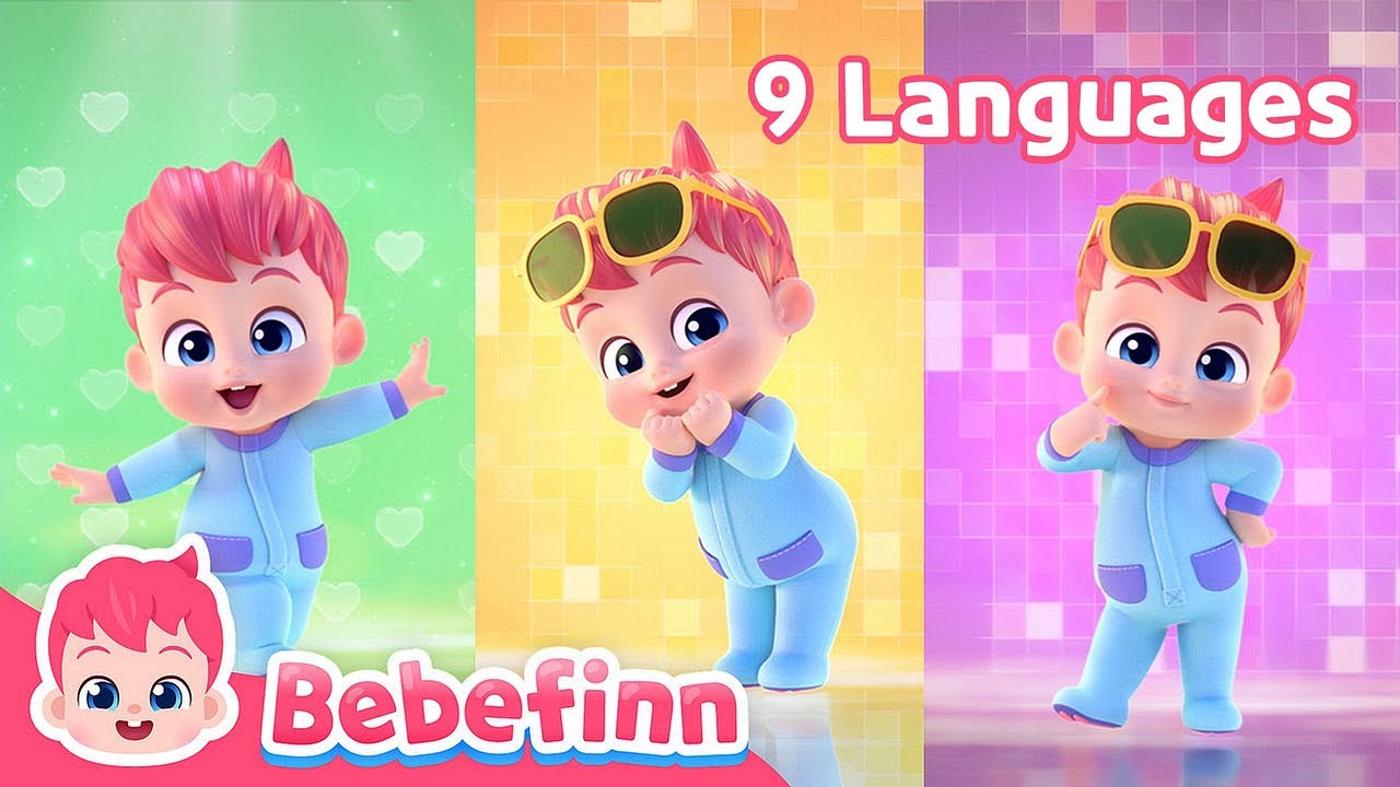 Who Am I?😎 Bebefinn! Song in 9 Languages | Compilation Songs for Kids