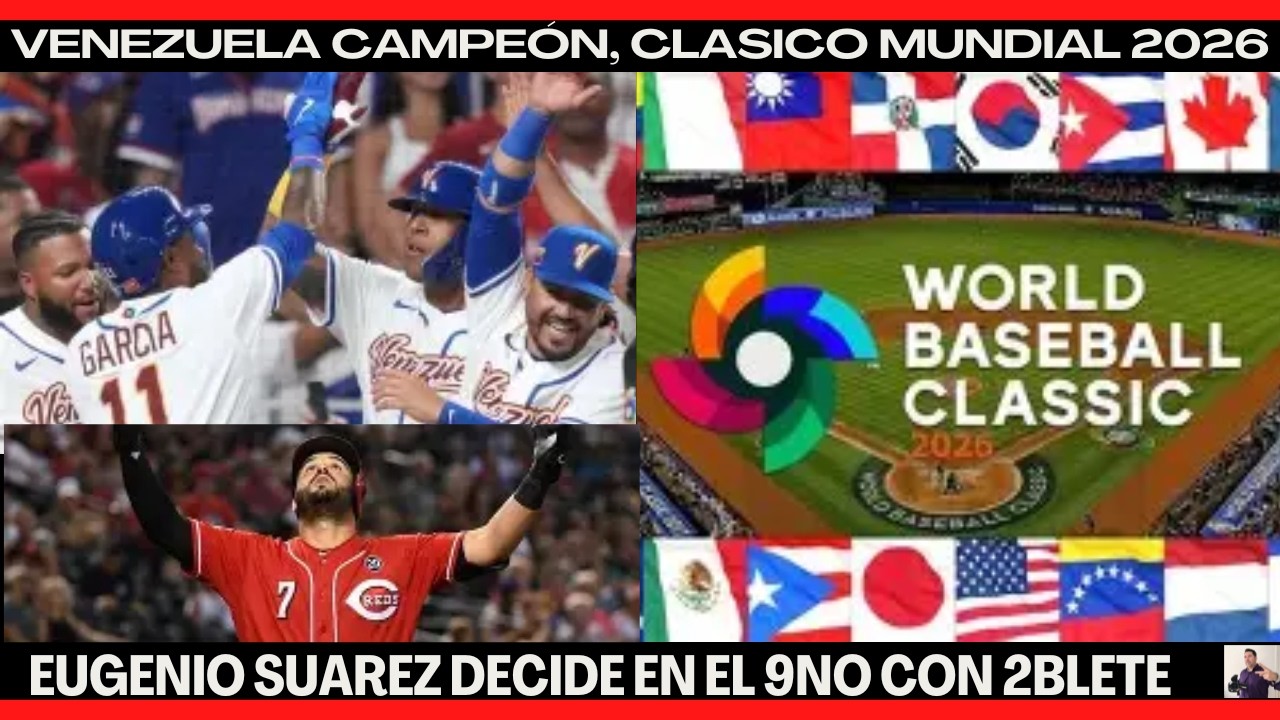 Venezuela derrota a Estados Unidos, y es el Campeón del Clásico mundial 2026, Highlights