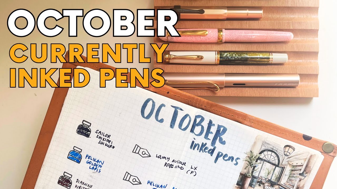🧿❄️✒️ OCTOBER CURRENTLY INKED PENS| Lamy, Platinum, Sailor, Pelikan, Kaweco✨ #blues #currentlyinked