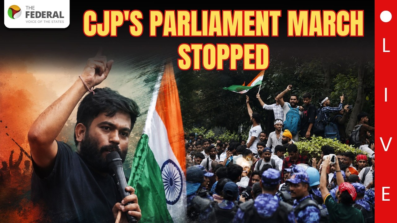 LIVE: CJP's Delhi Parliament march stopped by police | Section 163 | Sonam Wangchuk | #watch