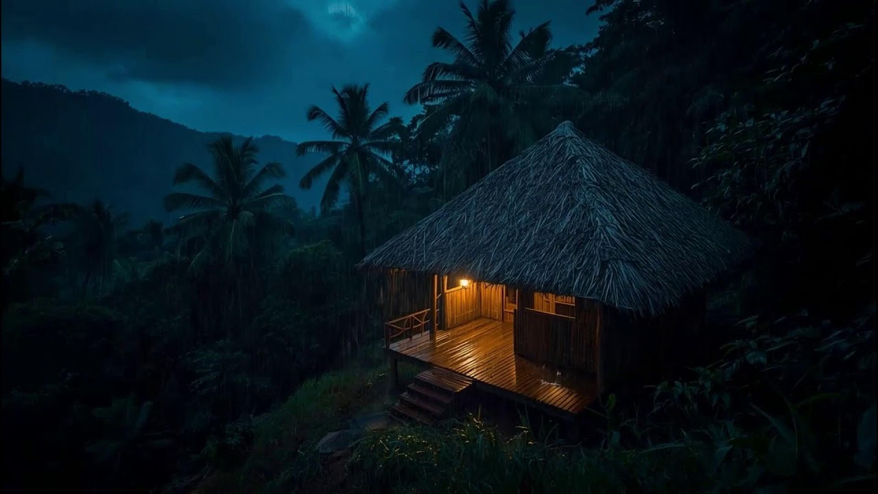 Forest Rain Sounds at Night 🌲 | Soft Rain for Calm Mind & Body
