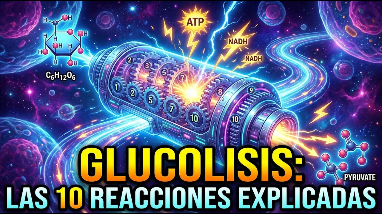 Glucólisis: Las 10 Reacciones paso a paso (Fácil y Rápido)