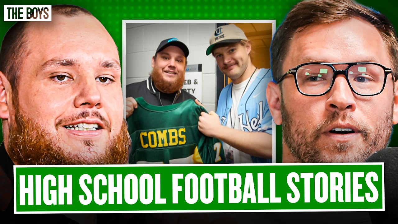 Luke Combs on Playing High School Football with Caleb Pressley & Brandon Spikes Wrecking Their Team