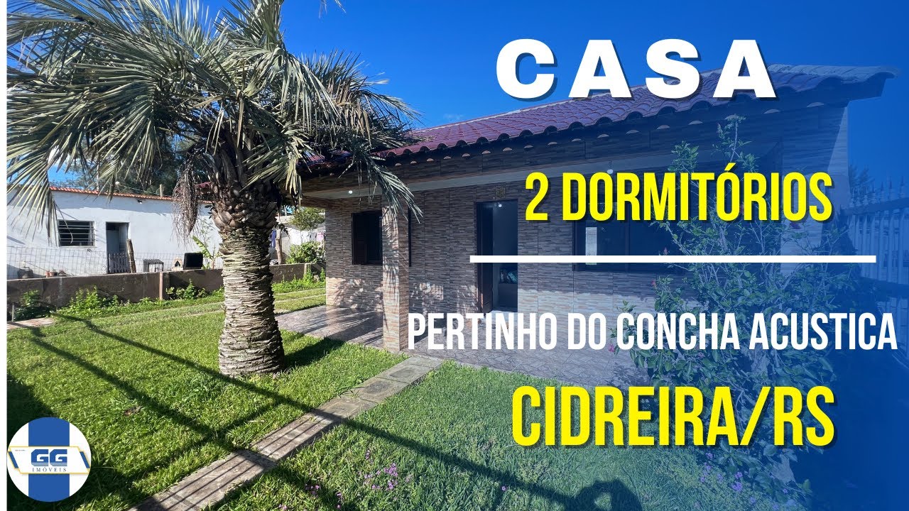 R$216.000,00 - CASA PRÓXIMA A CONCHA ACÚSTICA DE CIDREIRA/RS