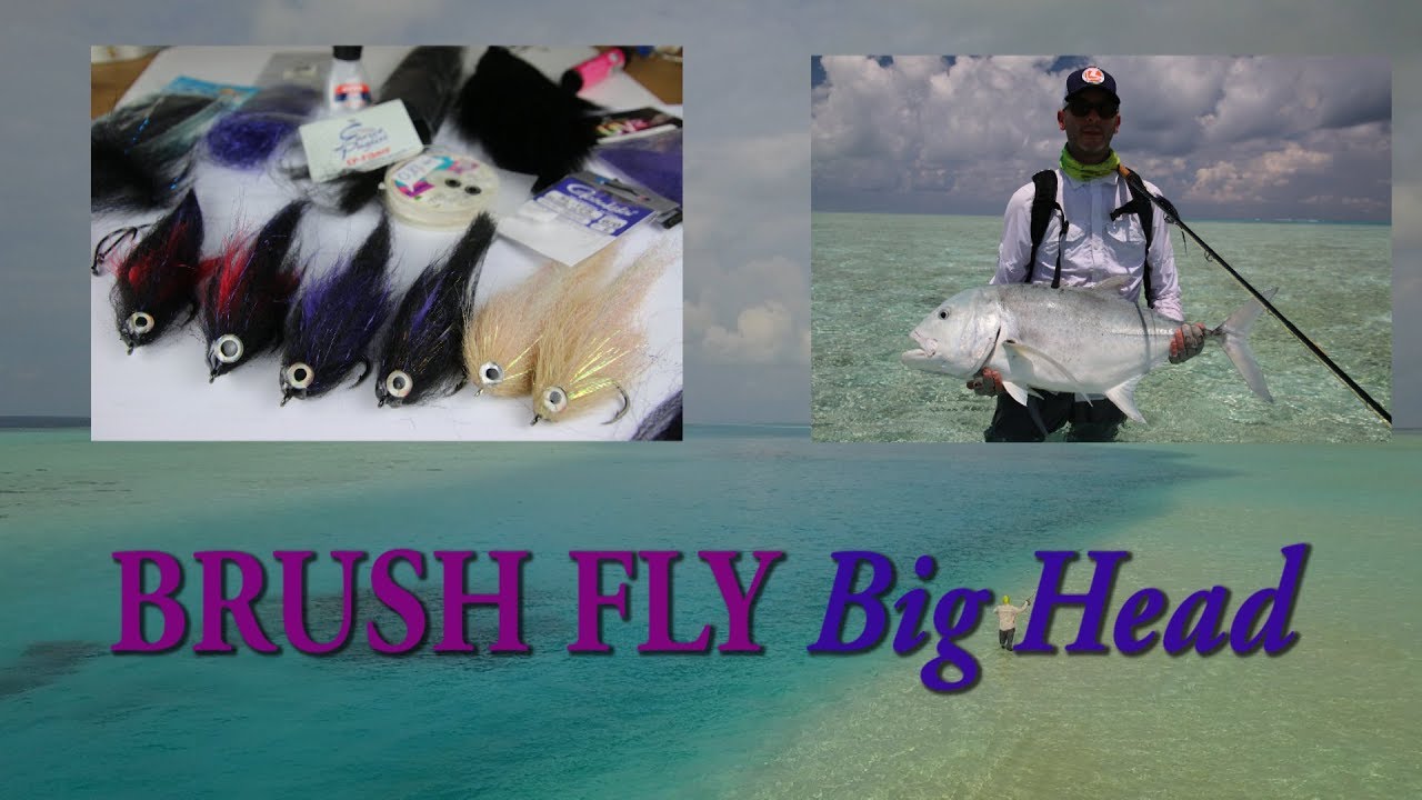 Come costruire Brush Fly Big Streamer pattern GT pesca a mosca dressing Flyfishing Saltwater Pipam