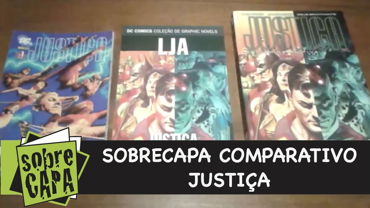 Sobrecapa Comparativo - Justiça de Alex Ross - Panini x Eaglemoss