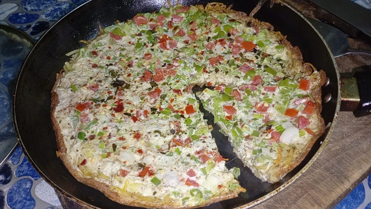 Veg Pizza without Cheese and Dough | Homemade Easy Vegetable Pizza Recipe
