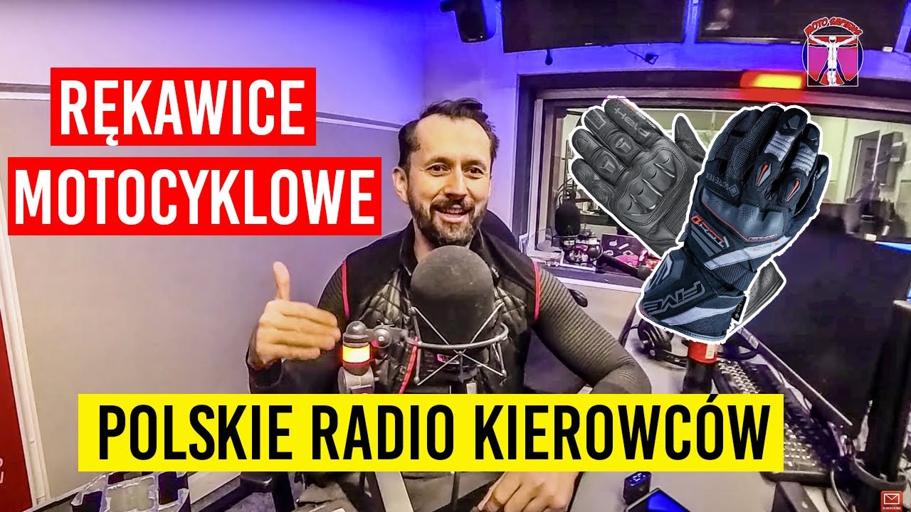 Audycja o rękawicach motocyklowych w Polskim Radiu Kierowców - zapraszamy!