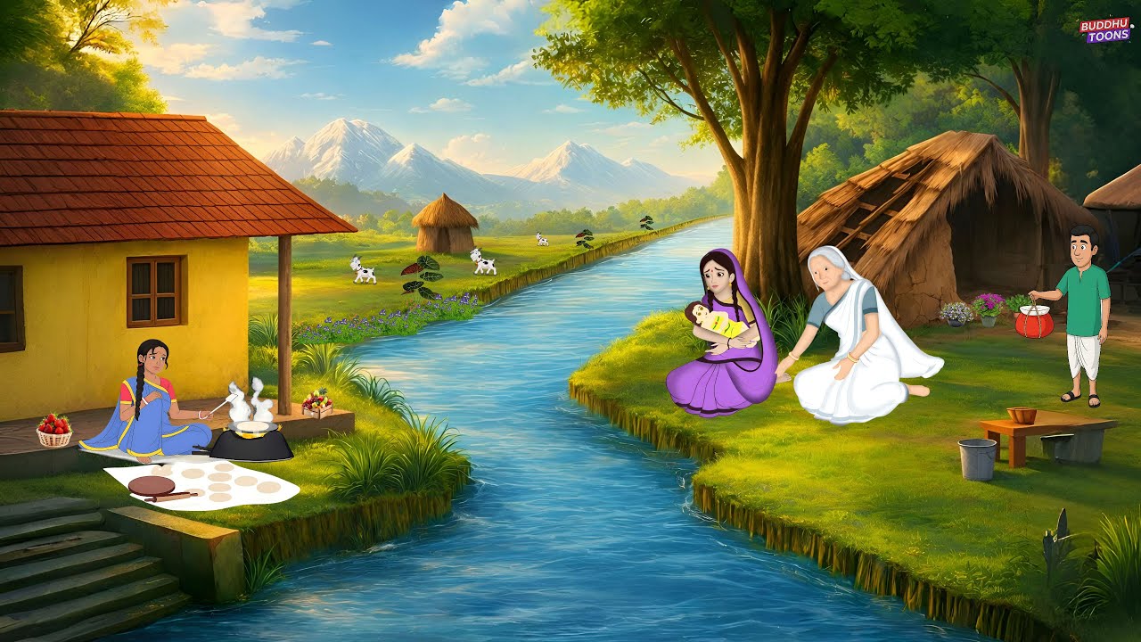 बारिश की मार और गरीब की झोपड़ी | Hindi Story | Hindi Kahaniya | Moral Stories | cartoon story