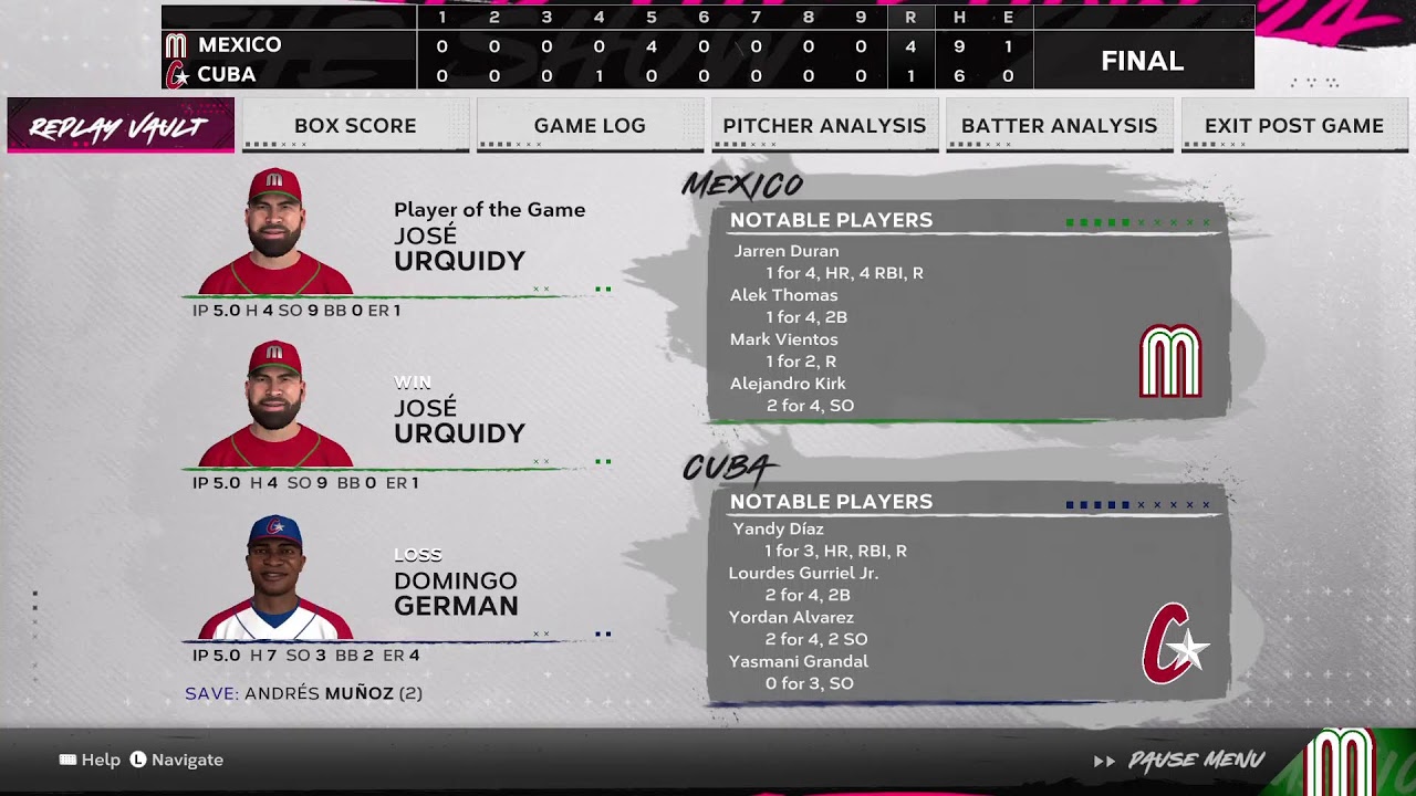 Olympic baseball Knockout round
