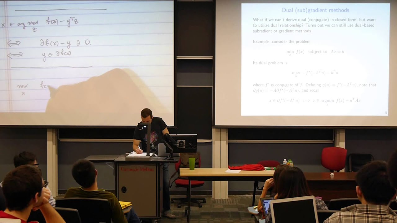 Lecture 21 (part 1): Dual methods and ADMM
