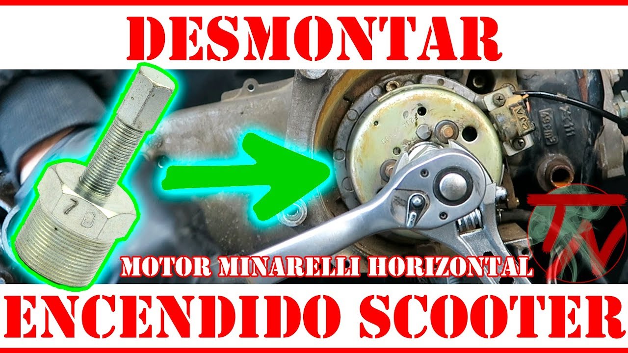 Cambiar ENCENDIDO extraer VOLANTE MAGNETICO y STATOR moto 🛵⚡