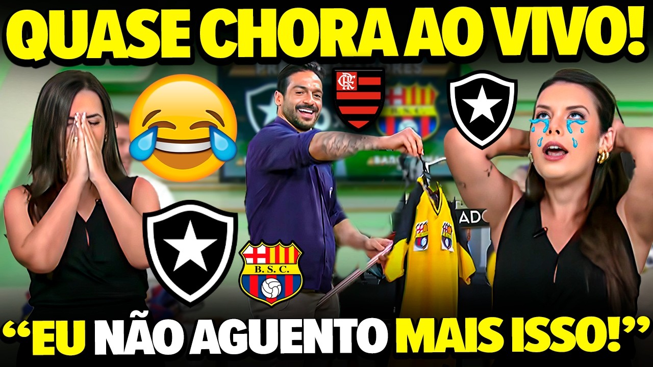 VAMOS RIR! Botafoguense QUASE CHORA AO VIVO após ELIMINAÇÃO DO BOTAFOGO na Pré-Libertadores!