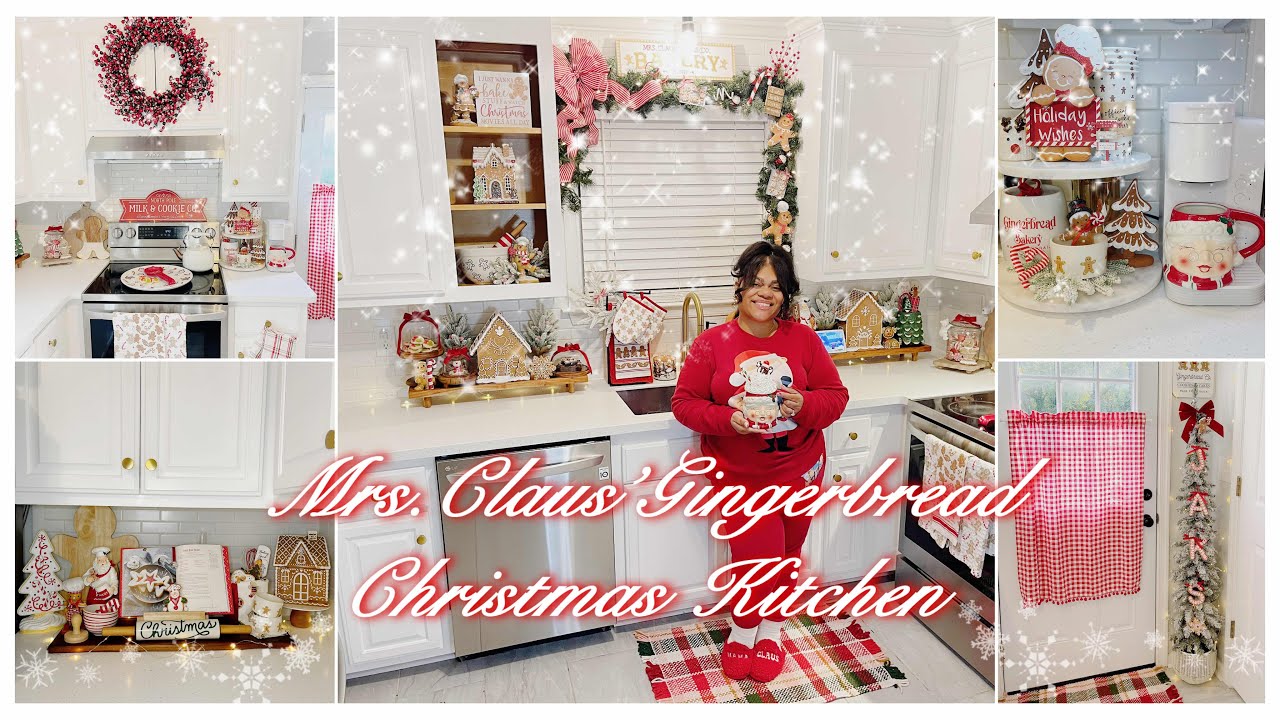 STEP INTO A MAGICAL CHRISTMAS WONDERLAND• 🤶🏼MRS.CLAUS’ KITCHEN!! CHRISTMAS DECORATE WITH ME 2024🎄