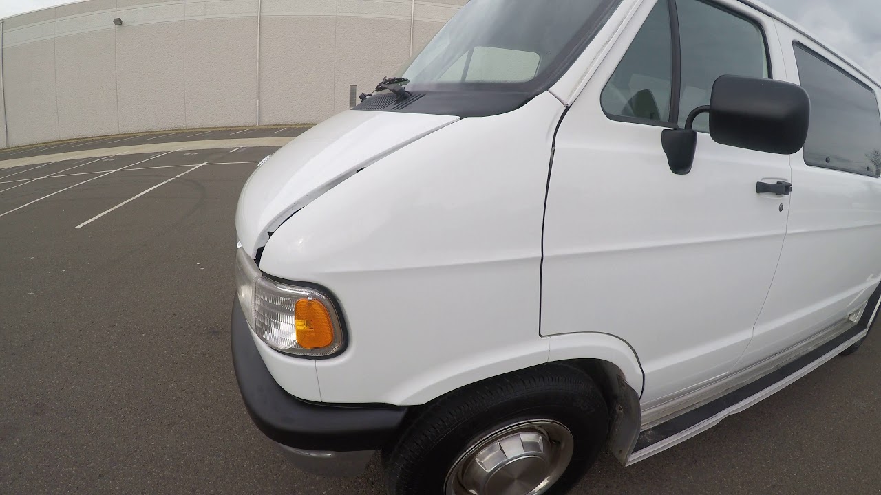 4K Review 1997 Dodge Ram 12 passenger van Virtual Test-Drive and Walk-around