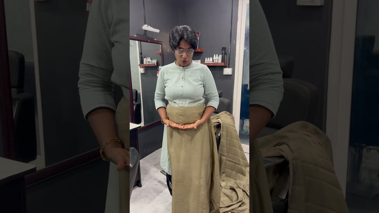 Fat women  try this for saree draping #sareehacks #organzadress