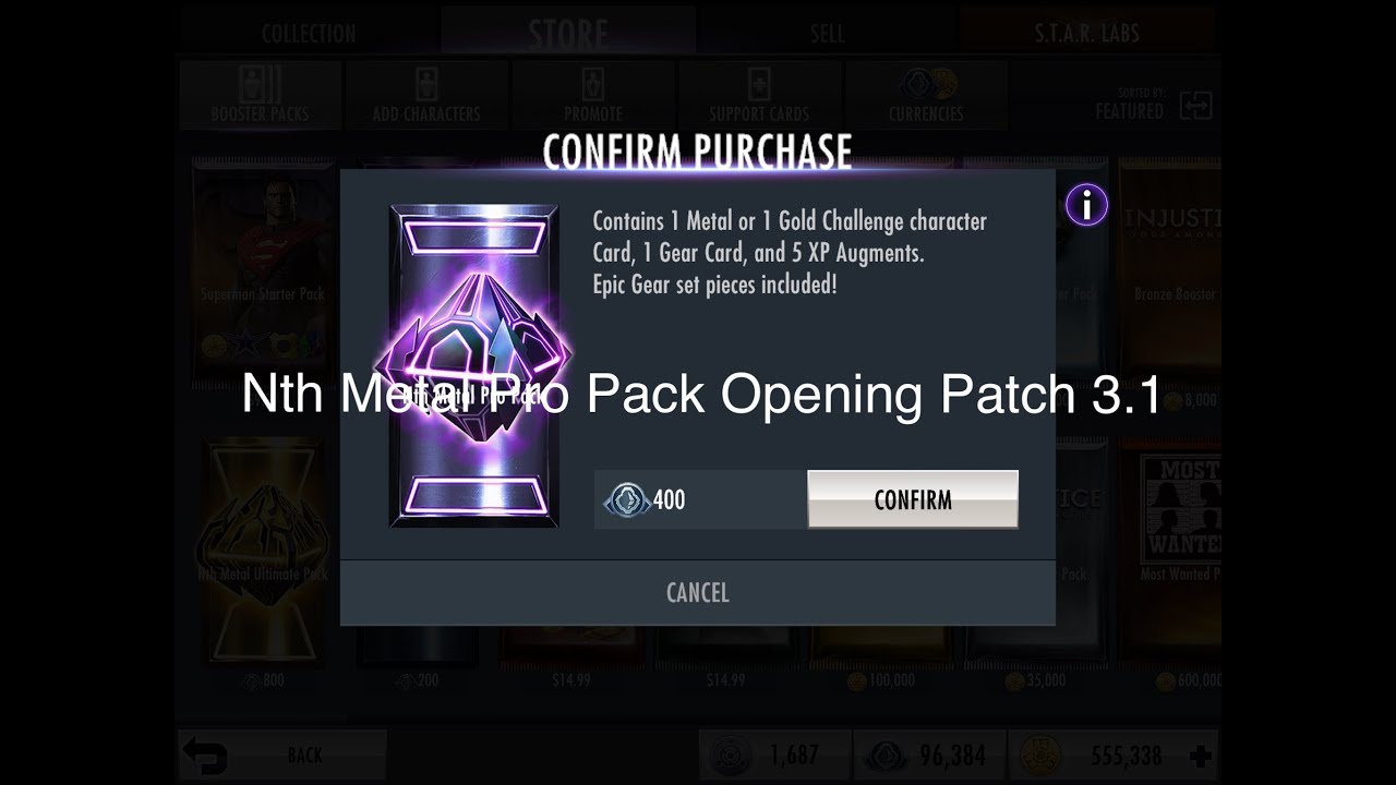 Injustice Gods Among Us:Nth Metal Pro Pack