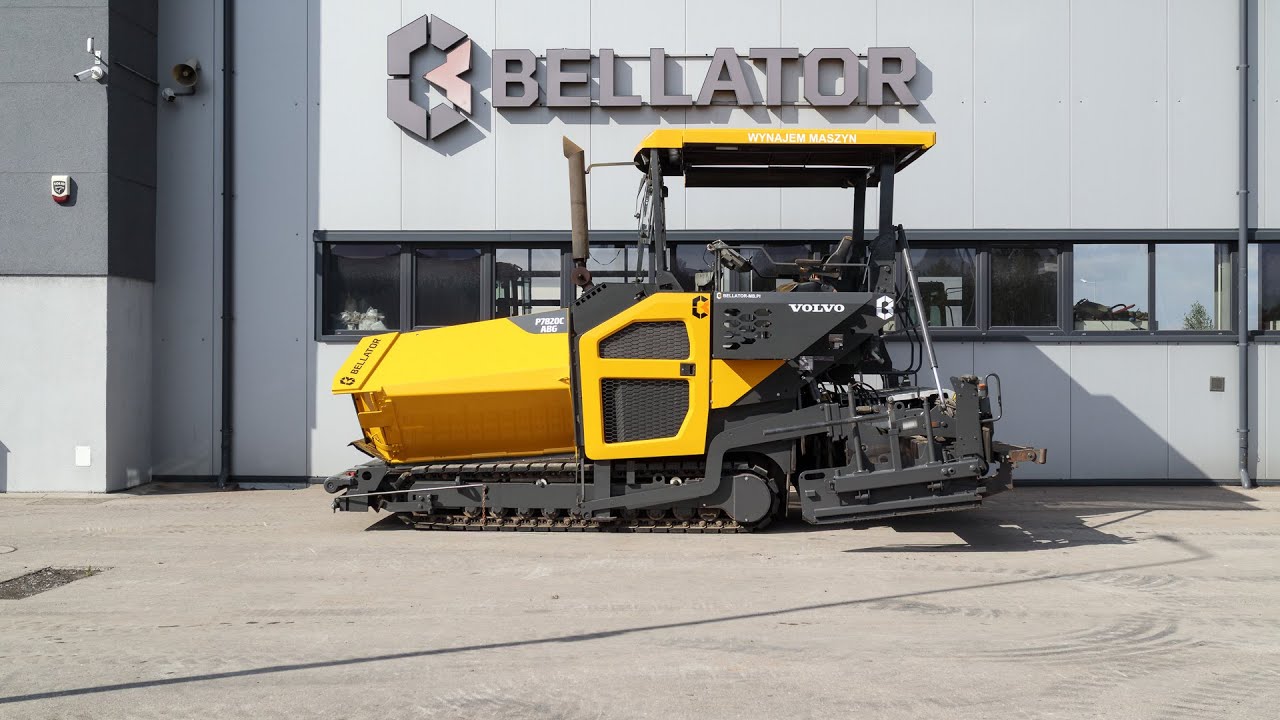 Volvo ABG P7820C 😀 wszechstronna gąsienicowa układarka asfaltu z poszerzeniami do 6.5 metra ✅