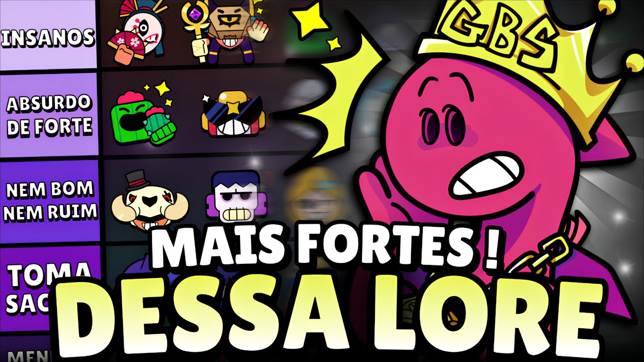 O CHEFE FINAL! TIER LIST DOS BRAWLERS MAIS FORTES DA LORE! #brawlstars