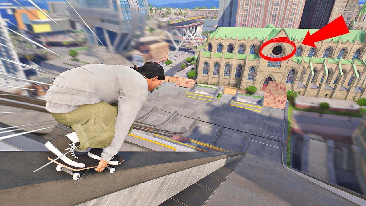 OMG !! Je Descends la MEGA RAMPE pour Plonger dans le TROU de l’Église !