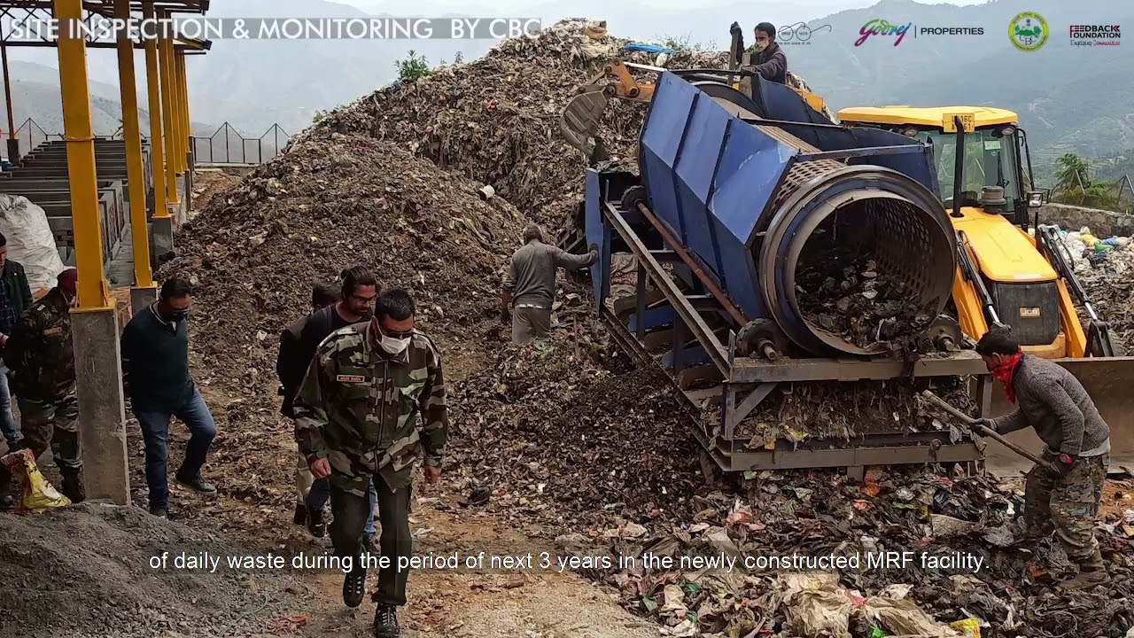 Solid Waste Management Initiative by Cantonment Board Chakrata . Clearing Legacy Waste in Hindi