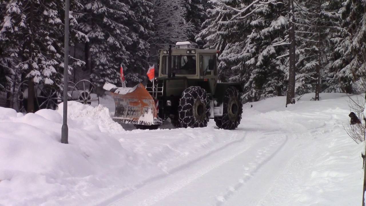MB-trac 1500: schneer&auml;umen - snow plowing - sneeuwruimen