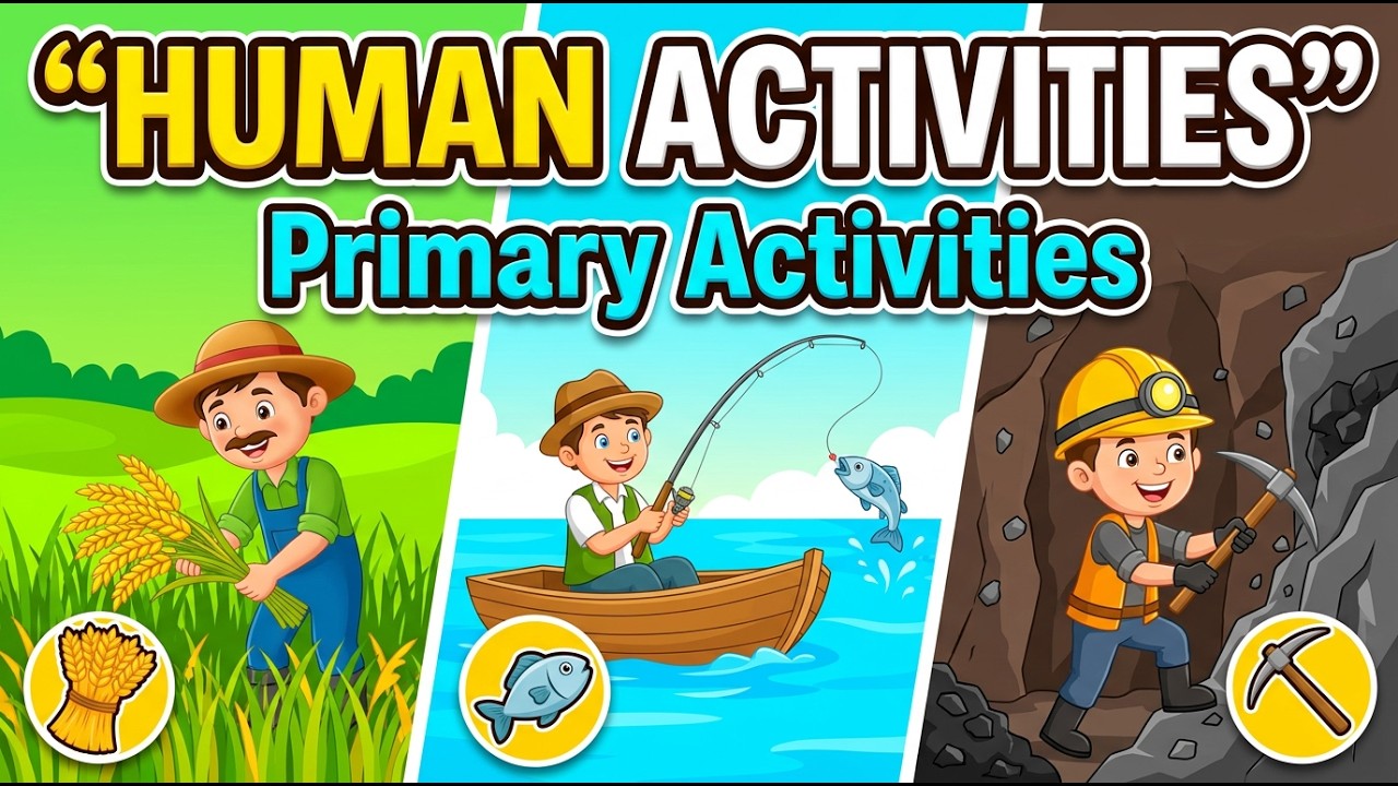 What are Human Activities? | Primary Human Activities | HUMAN GEOGRAPHY