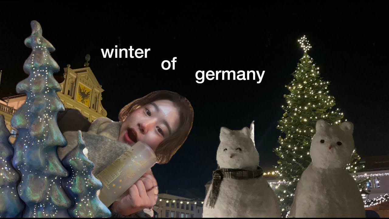 [vlog] 그 해 독일에서의 첫 눈과 Schneemann. Glühwein.