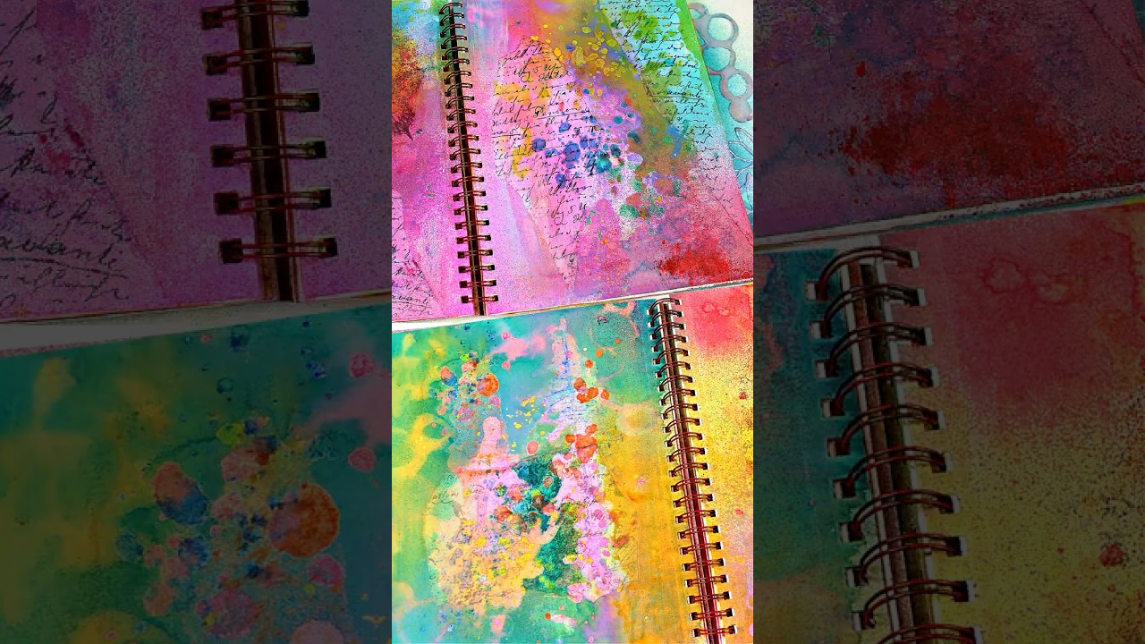 25 days of art journal ideas! #shimmery #crayons #MakeYourMark #artjournals