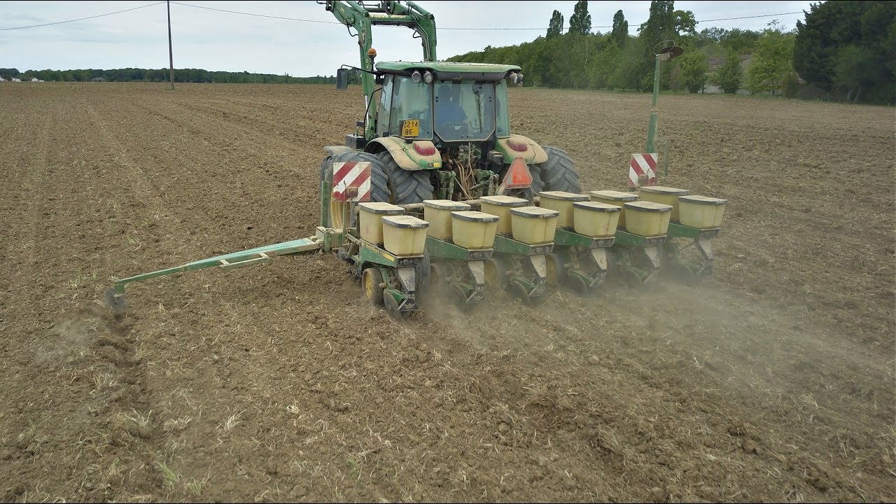 🌽Semis de maïs 2019 🌽// De la préparation au semi 100% John Deere [GOPRO/DJI/XR]