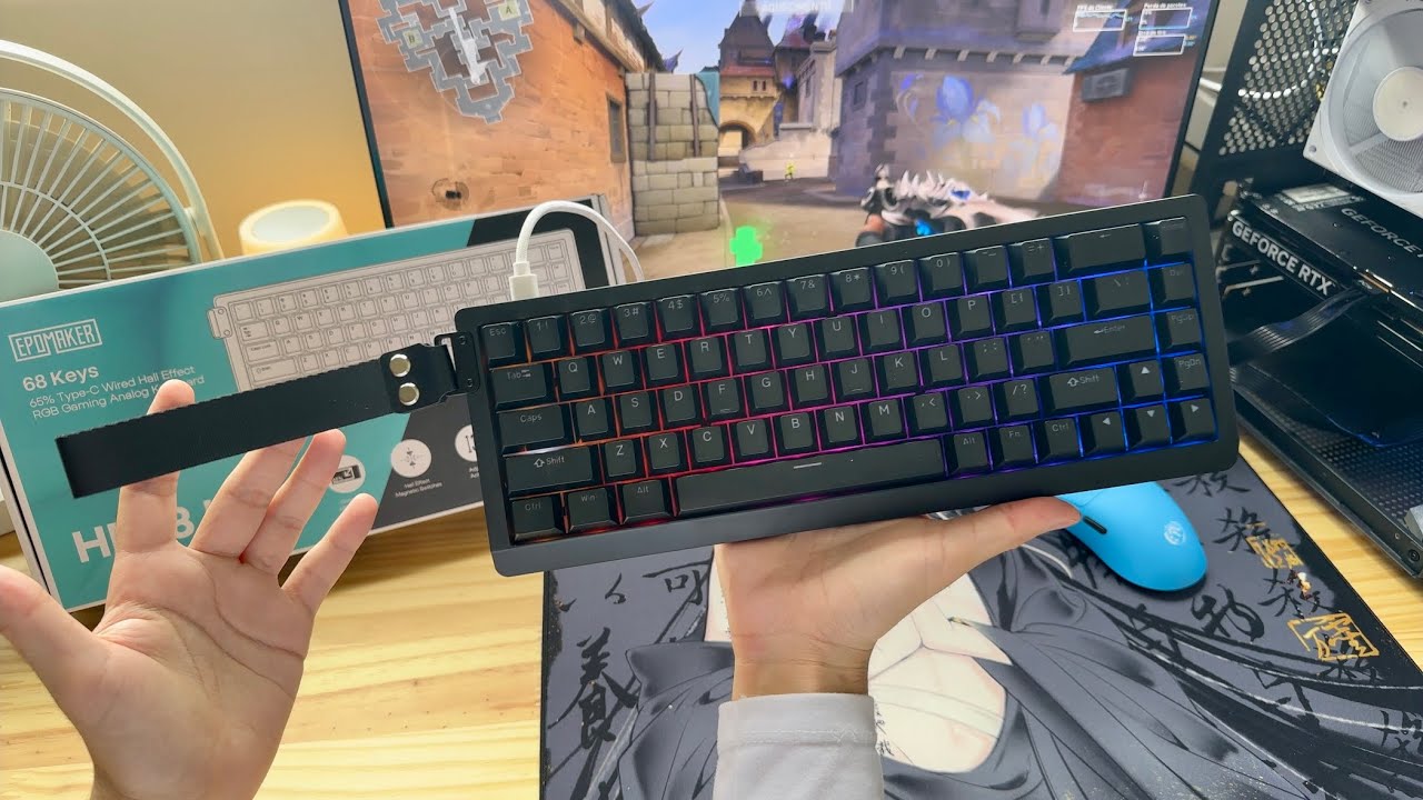 Teclado Magnetico BOM e BARATO EPOMAKER He68 Lite