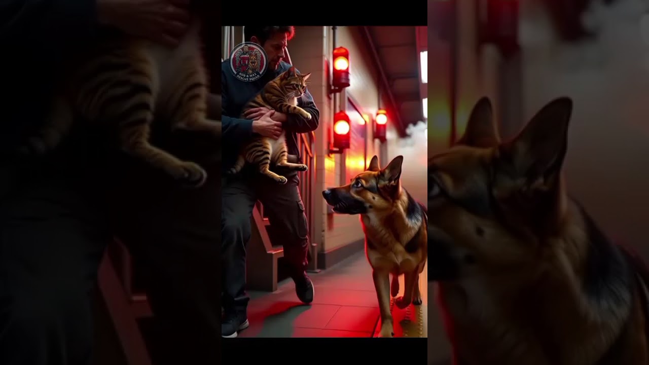 Hero Dog & Rescuer Save Cat From Subway Tracks  Animal Rescue 